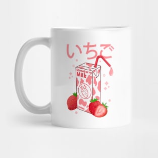 Kawaii Strawberry Milk Mug